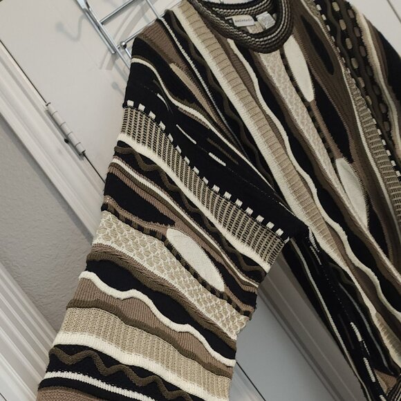 Vintage Bachrach 3 D Patterned Sweater - Men's Size XL - Picture 3 of 8